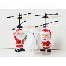 New arrival Infrared RC Remote Control Helicopter Flying Toy aircraft Santa Claus toy